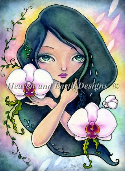 Diamond Painting Canvas - QS Orchid Dreams